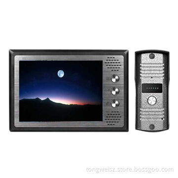 Wired intercom video doorphone with 7-inch TFT LCD screen, unlimited outdoor surveillance functionNew